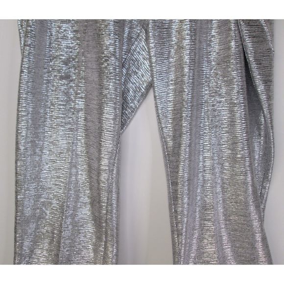Attitudes by Renee NWT Petite Fabulous Foil Silver Polyester Blend 2XP pants/PJs - Picture 4 of 11